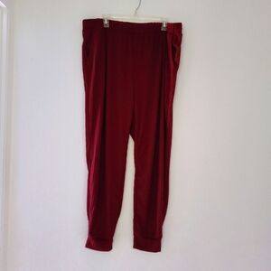 NEW CURVY SENSE burgundy PANTS
